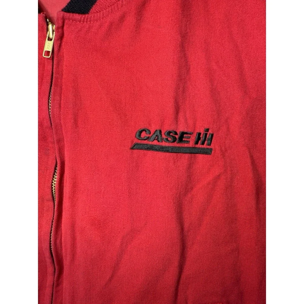 Vintage Case IH International Harvester Bomber Jacket‎ Sz XXL USA Made Swingster